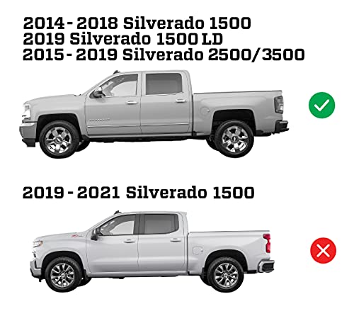 Husky Liners - Front & Rear Mud Guards | 2014 - 2018 Chevrolet Silverado 1500, 2015 - 2019 Silverado 2500/3500, 2019 Silverado 1500 Ld W/ Single Rear Wheels, Front & Rear Set - Black, 4 Pc | 56886 #TOP2