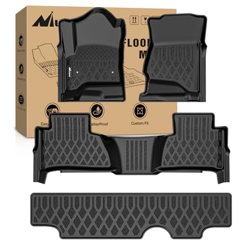 Image of Nilight Floor Mats for Chevy Tahoe GMC Yukon 2015 2016 2017 2018 2019 2020 | (Not for XL) All Weather Custom Fit Heavy Duty Floor Liners