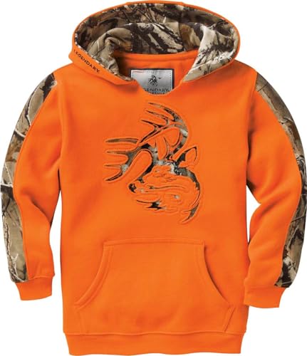 Image of Legendary Whitetails Kids' Pullover Hoodie Camo Sweatshirt Comfy V-neck Design