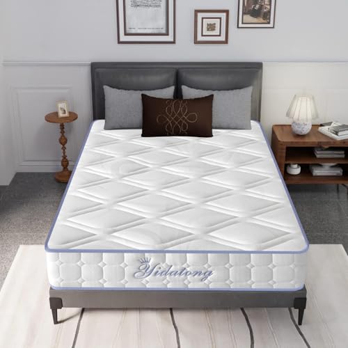 PerfectSleep - Colchón de 90 x 190 cm Premium, 23 cm, espuma viscoelástica + látex azul, duradero, alta densidad, termorregulador, 7 zonas, hipoalergénico, transpirable, soporte de alta resistencia
