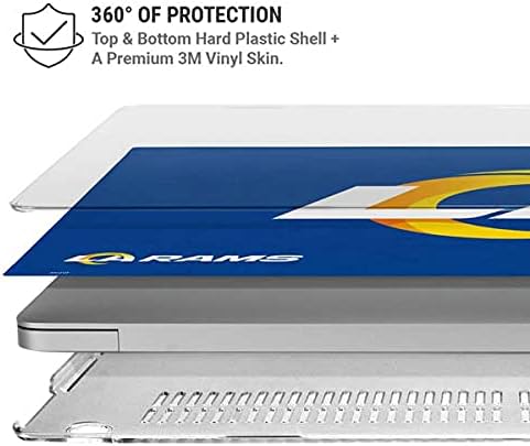 Skinit Case + Skin Compatible with MacBook Pro 13in M1 (2021) - Officially Licensed NFL Los Angeles Rams Distressed Design