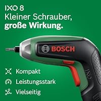 Bosch IXO8 Cordless Screwdriver (bit Set, Off-Set Angle Attachment, Angle Screw Attachment, Storage Box) green, Black – Ansicht 2