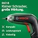 Bosch IXO 8 Akkuschrauber - inkl. Bitsatz, Winkel-/Exzentervorsatz und Box