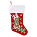 Cat Christmas Stocking - 20 inch - for your very special kitty cat - MEOW!