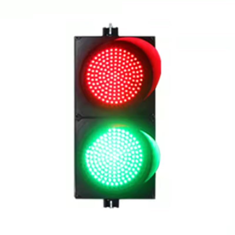 Sygnalizacja świetlna 30 cm (12 cali), światło drogowe LED, światło drogowe wodoodporne, AC85-265V/DC12/DC24V, wytrzymała obudowa z poliwęglanu, model 400,