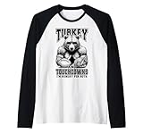 Photo Gallery turkey & touchdowns - pallone da calcio con orso affamato del ringraziamento maglia con maniche raglan Photo Gallery turkey & touchdowns - pallone da calcio con orso affamato del ringraziamento maglia con maniche raglan