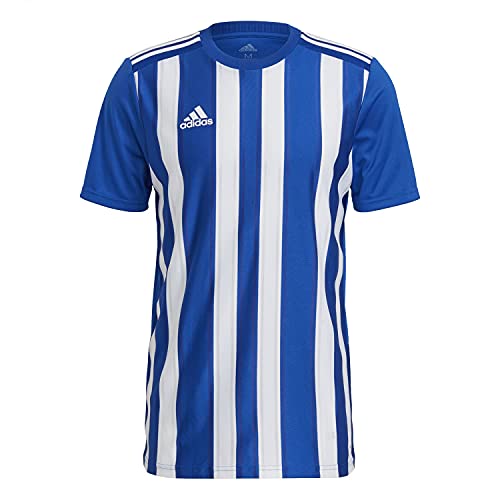 Image of adidas GH7321 Striped 21 JSY T-Shirt Mens Team Royal Blue/White M