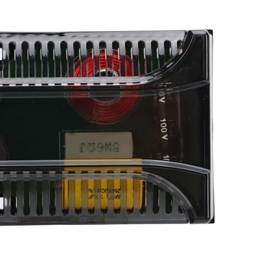 Diviseur de Fréquence de Haut-parleur de Voiture, 2pcs 2 Voies Voiture Audio Crossover contre les Surintensités Dissipation Thermique Universelle Haut-parleur Diviseur