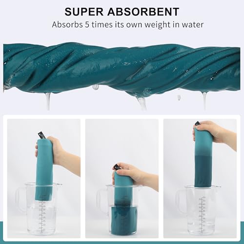 image for Rainleaf Microfiber Towel Perfect Travel & Gym & Camping Towel. Quick 