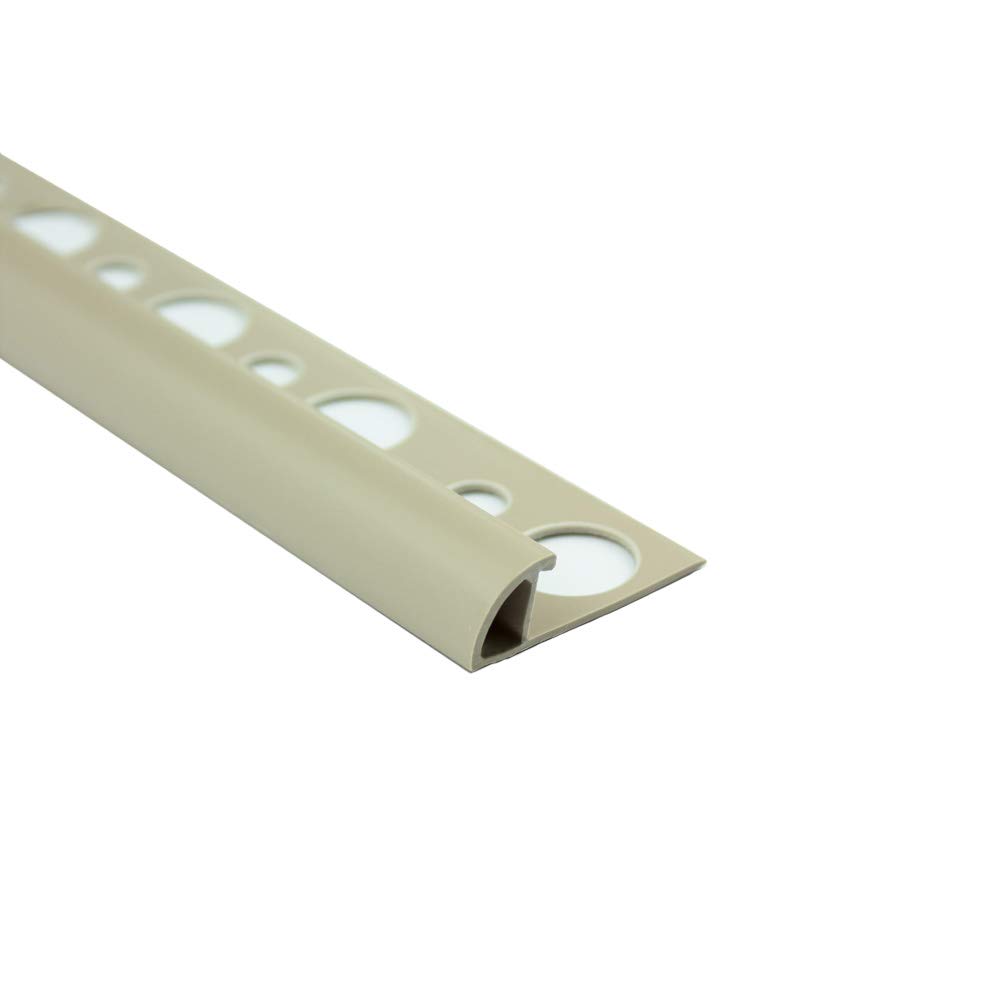 10x PVC Viertelkreis Fliesenschiene Fliesenprofil Kunststoff L270cm 8mm Bahama