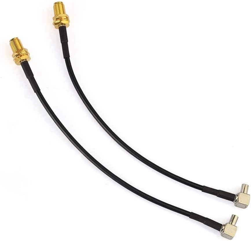 Eightwood 4G Antenna SMA to TS9 Cable 4G LTE Aerial Extension Cable SMA Female Bulkhead to TS9 Plug Right Angle jumper RG174 6inch 15cm 2pcs for Router 2G 3G LTE Antenna UMTS Mobile