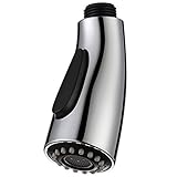 SonTiy Pull Out Faucet Head Replacement Part G1/2 Threads Spray Head 2 Function Nozzle Head for Pull Down Kitchen Faucet Chrome finish