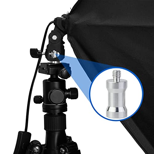 Vis Adaptateur Kit, Homeet 16Pcs Caméra Vis à Filetage 1/4” à 1/4” Convertisseur Vis avec 1/4 à 3/8 écrous pour Trépieds, Monopods, Rotules, Flash Lights, Reflex DSLR, Support et Lampes