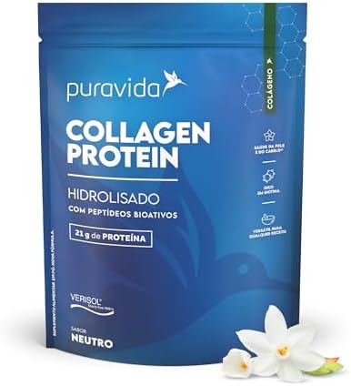 Puravida Suplemento Alimentar Collagen Protein Neutro 450g