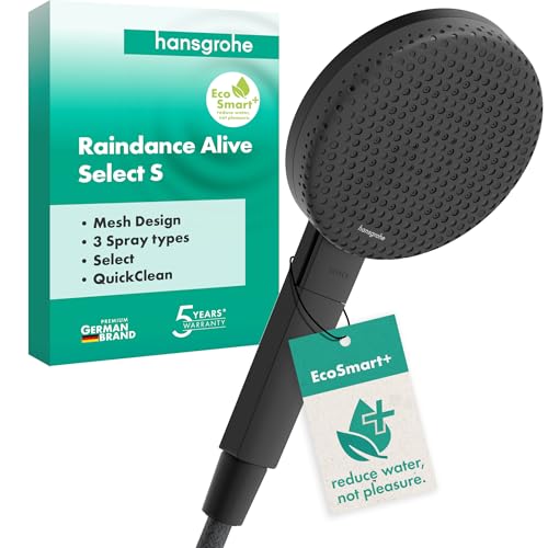 hansgrohe Raindance Alive Select S douchette luxe noir mat 3 jets design