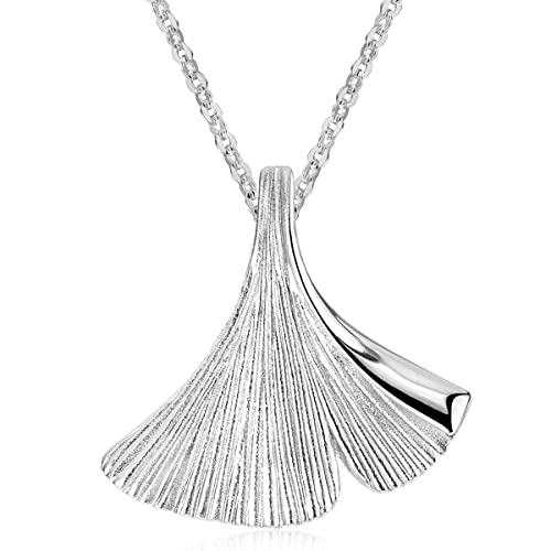 Pendentif ginkgo argent anti-ternissement MATERIA, finis les bijoux qui noircissent