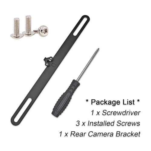 Image of Arbutin Reverse Rear License Plate Bracket Universal Car Dash Cam Mirror Kit Rearview Mount, Installation Holder for Backup View Camera