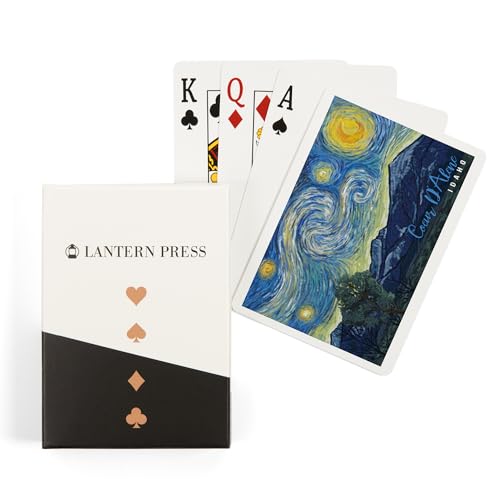 Lantern Press Coeur d'Alene, Idaho, 52 Naipes Póker