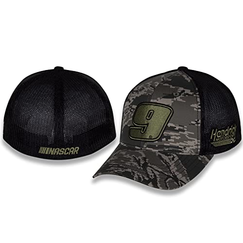 Checkered Flag Sports 2023 Chase Elliott Fitted Hat - Nascar Adjustable Automotive Racing Mesh Baseball Cap #TOP5