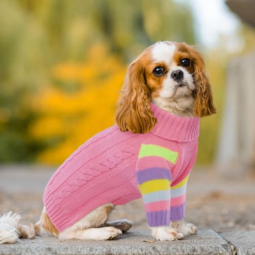 Image of Extra Large Dog Sweater, Turtleneck Pullover with Sleeve, 4XL
