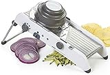 PANXIA Cortador De Mandolina De Acero Inoxidable Ajustable Cocina Comida Mandolina Vegetal Julienne Slicer Chopper Cutter