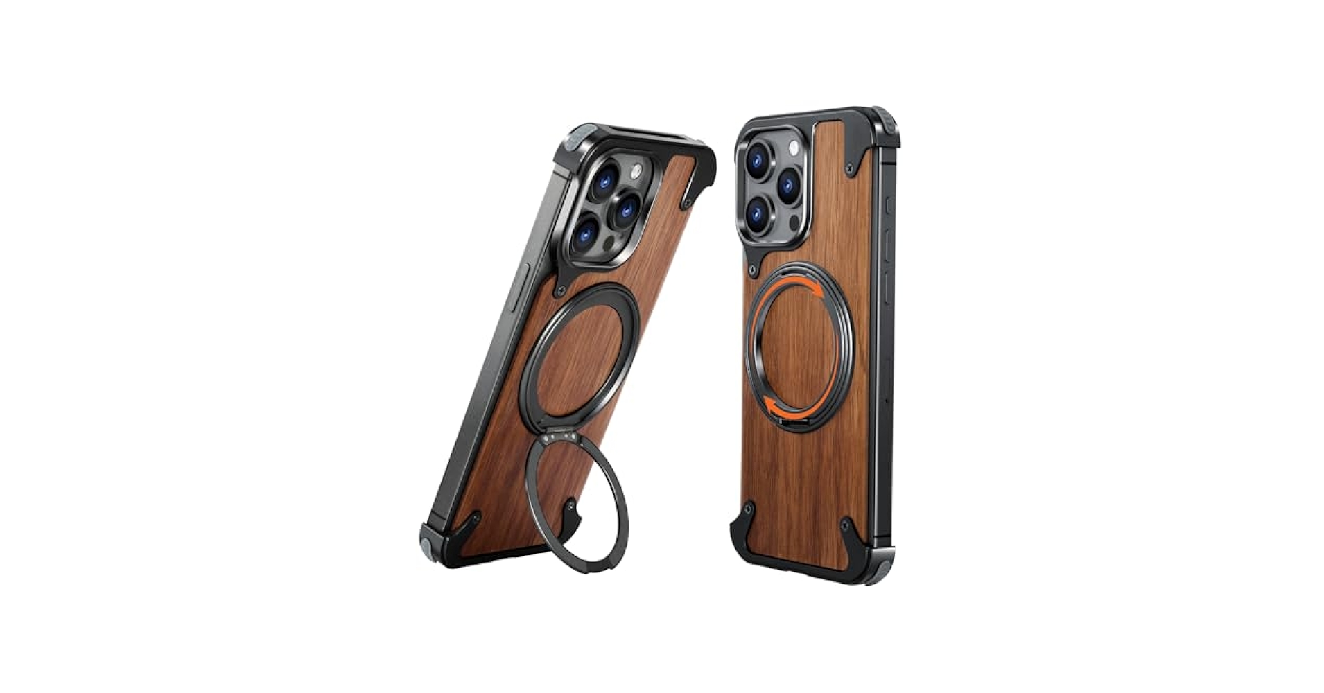 Amazon.com: OATSBASF Magnetic Wood Case Compatible with