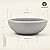 ARBORA 26" Santorini Bowl Polyresin Indoor and Outdoor Planter with Stone Blend Concrete Gray Finish - Durable, Weatherproof, Lightweight, Large Plant Pot for Patio, Garden, Deck, Entryway