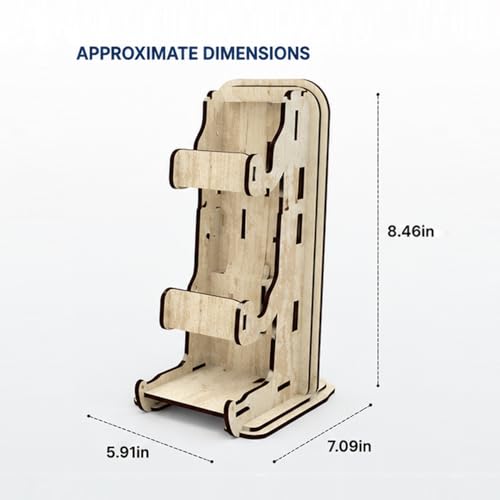 Image of Headphones and Controller Stand for Desk Modern Gaming Style, 18 x 15 x 21.5 cm, for PS5 and Xbox Controllers