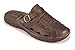 Produktbild ESTRO Sandalen Herren Leder Pantoletten - Echtleder Sommerschuhe Herren Schlappen Herren Pantoletten Herren mit Rutschfeste Gummisohle S4 (43, Braun)