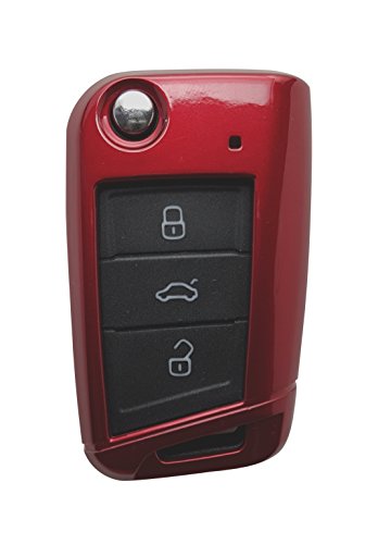 CK + VW Skoda Seat ABS Auto de llave móvil Key Cover Case Funda Silicona para Polo Golf Passat Sharan Touran Leon Ibiza Alhambra Octavia Fabia Superb