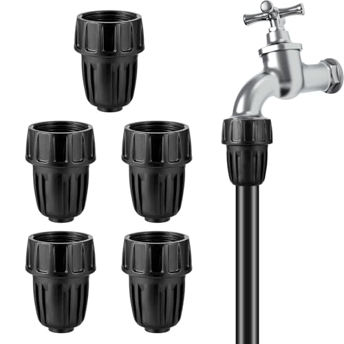 US Standard Faucet Adapter 6pc 3/4 Faucet to 1/2 Drip Irrigation Fitting Garden Hose Adapter