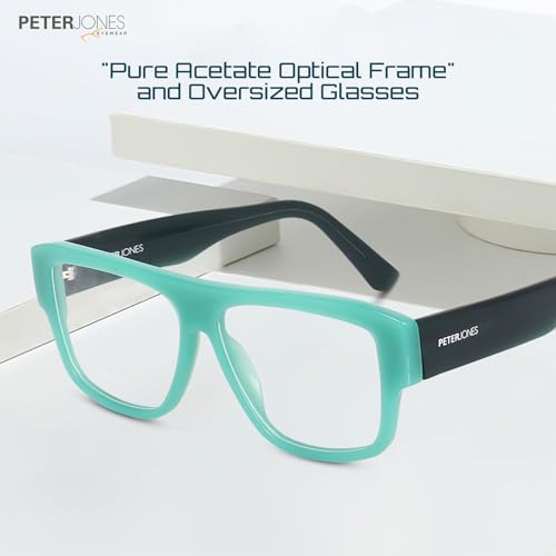 Image of Peter Jones Luxe I Pure Acetate I Oversized Large Size I Square Broad Frame I Spectacle Frame (U004)