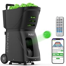 Smart Pickleball Machine PP-Smart - APP Controlled Auto Serve, 10 Training Modes, 80 Ball Capacity, 4-6Hr Battery Life, Suitable for All Level Players