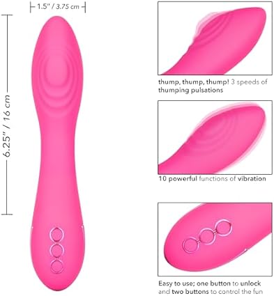 CalExotics California Dreaming Surf City Centerfold Intense Thumping Massager 600 g