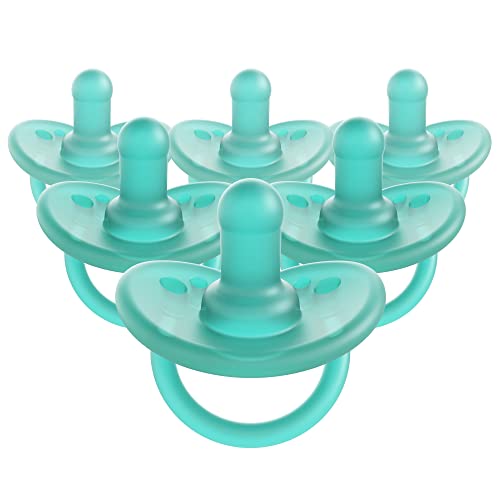 Image of Evenflo Feeding Balance Plus Stage 1 Cylindrical Baby, Newborn and Infant Pacifier - Developed with Pediatric Feeding Specialists - 0 to 6 Months (Pack of 6)