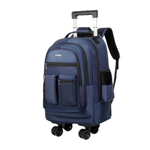 Bolso para maestra hombre y mochilas de trabajo con ruedas azul