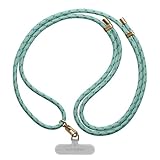 CASETiFY Rope Phone Strap with Card - Turquoise Reflective