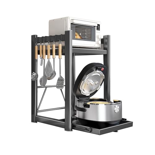 Étagère cuisine ouverte polyvalente avec rangement extractible