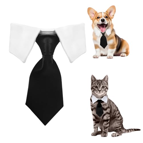 Fliege für Hunde und Katzen, Verstellbar Hund Katze Smoking Kragen, Hochzeit Haustier Krawatte, Kostüm für Katzen Hunde, Halsband Hund Klein für...
