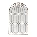 Creative Co-Op Finish Arched Mirror Cage Design, Rust/Iron