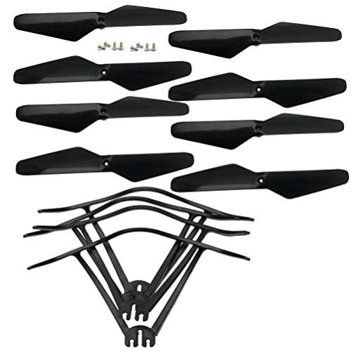 FOLD LS11 ドローン スペアパーツ キット HJ28 折りたたみ式クアッドコプター プロペラ保護フレーム アーム モーター ギアと互換性あり(TYPE1 GUARDS BLADES)