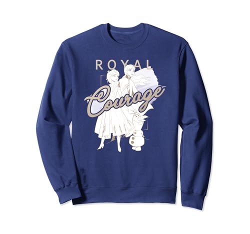 Sweatshirt Frozen Anna Elsa Olaf avec imprimé métallique brillant