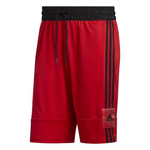 adidas mens Own The Run Shorts Scarlet/Black X-Small