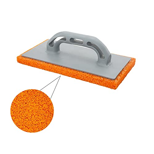 WOLFPACK LINEA PROFESIONAL - Talocha Espuma Naranja Mango De Fibra 14x28 cm. Acabado Grueso