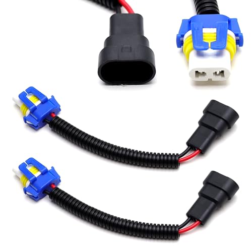 iJDMTOY 9006 HB4 Heavy Duty Ceramic Wiring Harness Sockets Compatible with High/Low Beam or Fog Lights