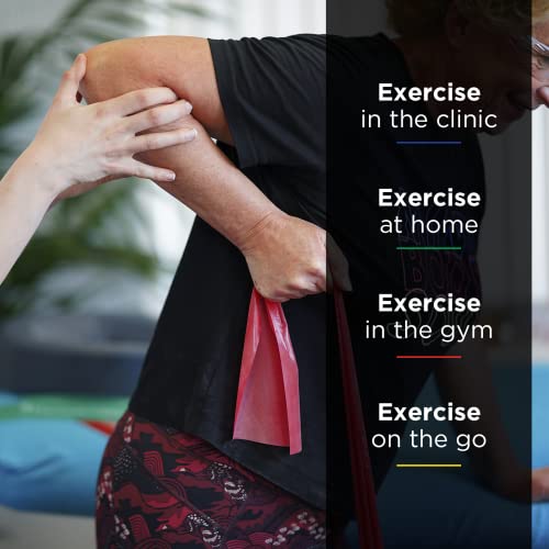 Theraband Resistance Band 25 Yard Roll, Medium Red Non-Latex Professional Elastic Bands For Upper & Lower Body Exercise Workouts, Physical Therapy, Pilates, & Rehab, Dispenser Box, Beginner Level 3 #TOP2