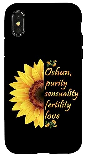 Oshun Orishas Goddess Oxum Ifa Yoruba Religion Sunflower �X�}�z�P�[�X iPhone X/XS �p