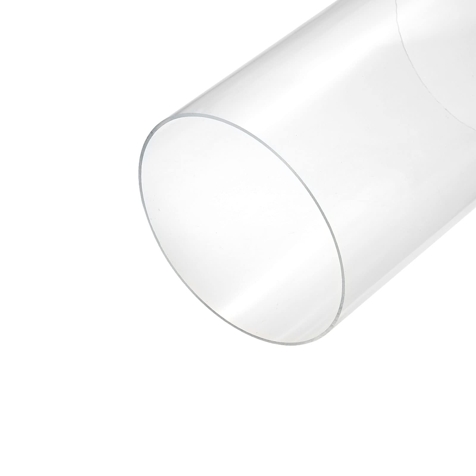 MECCANIXITY Acrylic Pipe Clear Rigid Round Tube 214mm(8.4") ID 220mm(8.7") OD 14" for Lamps and Lanterns, Water Cooling System