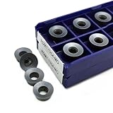 Tool Part for 10pcs RDMT1204 MO RDMT10T3 MO LT30 Milling Insert CNC Cutting Tool RDMT 1204 Turning Inserts - (Angle: 10PCS(1BOX) / Shank Diameter: RDMT10T3 MO LT30)