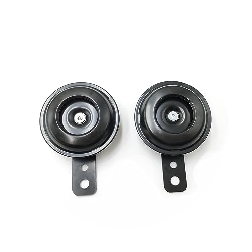 SPNUVR Universal 2PCS 12V 105db Waterproof Electric Horn Compatible with Motorcycle Scooter Vehicles Dirt Bikes，Loud Sound